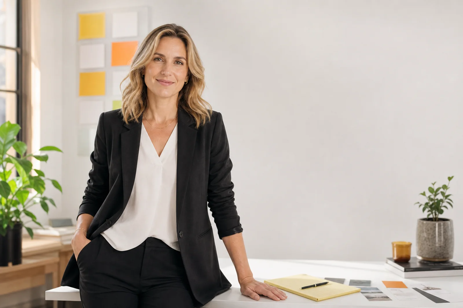 Fictional consultant portrait for the Mara Ellis Strategy demo