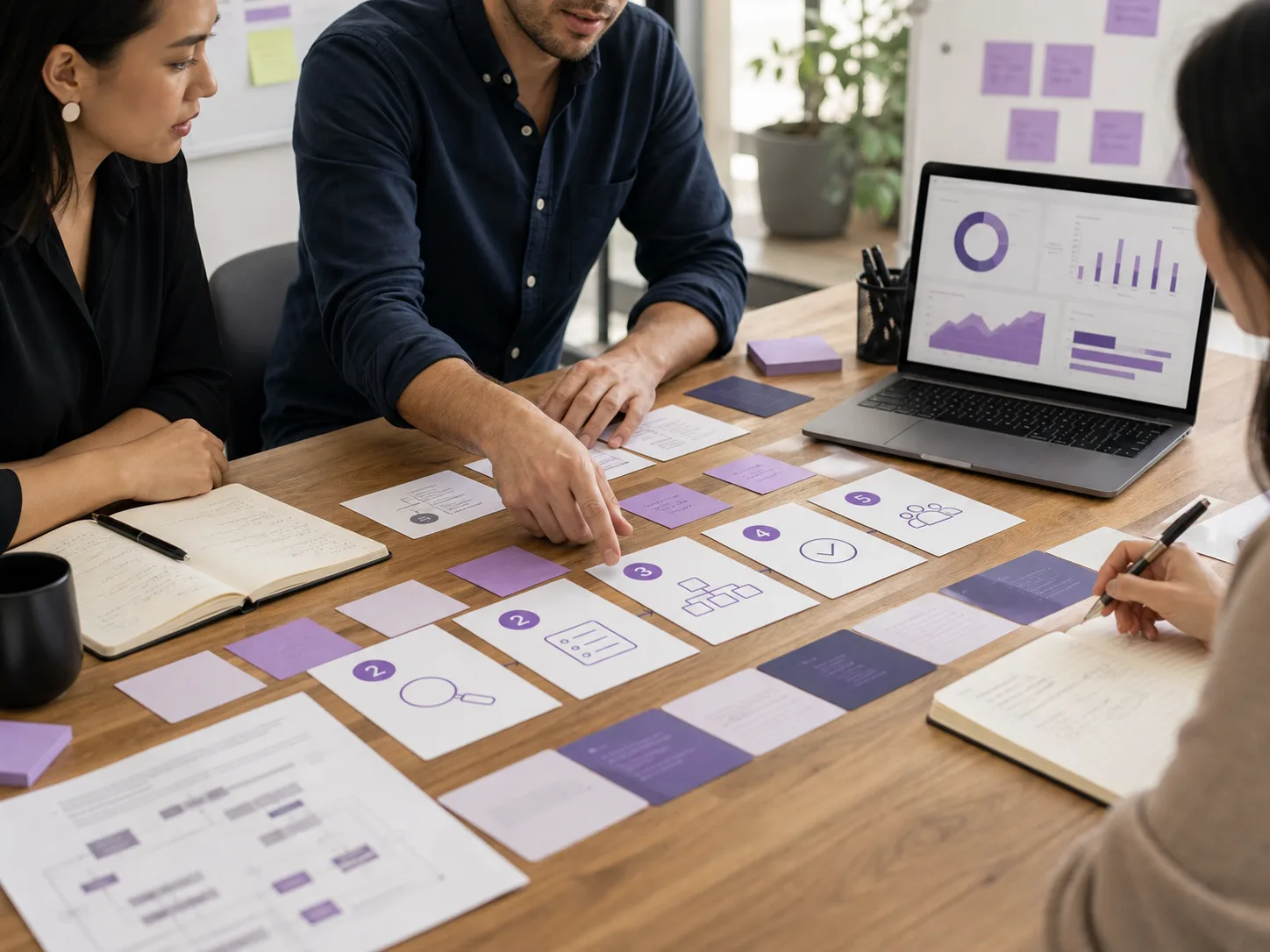 Consultant building a service business operating system