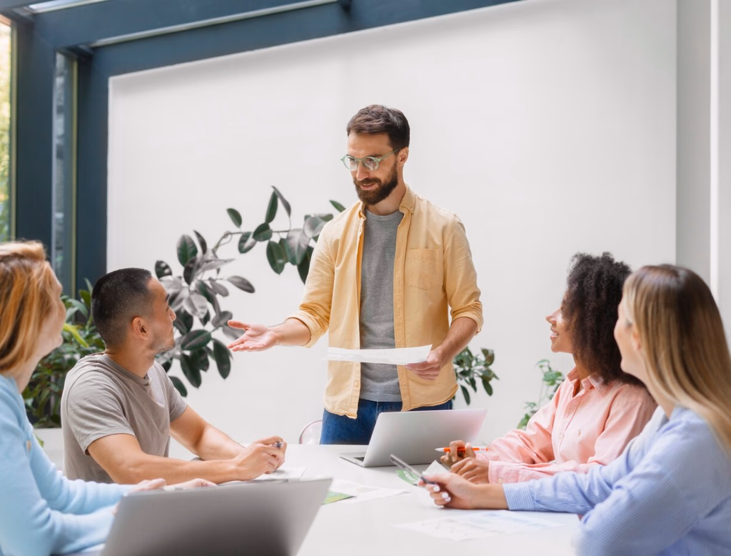 Consultant building a service business operating system